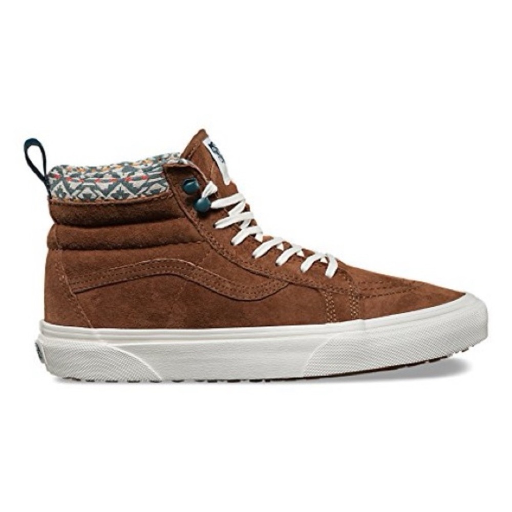 VANS Women's Skater Brown Suede High Top Sk8 Hi MTE Lace Up Sneakers Sz 7.5